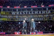 Kevin Owens and Sami Zayn during the Undisputed WWE tag team championship during WrestleMania 39. (Image via Getty)